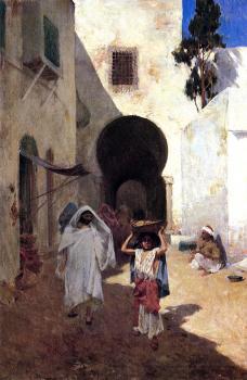 Willard Leroy Metcalf : Street Scene Tangiers